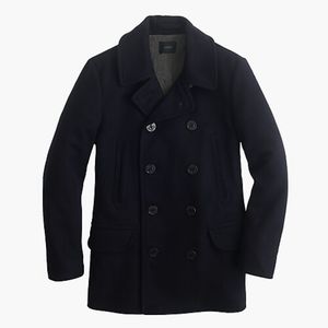 J. Crew Navy Dock Peacoat